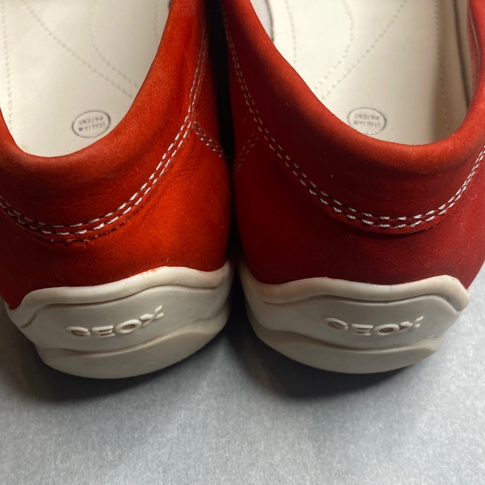 Geox Women's Vibrant Red Loafers - Picture 3 of 6